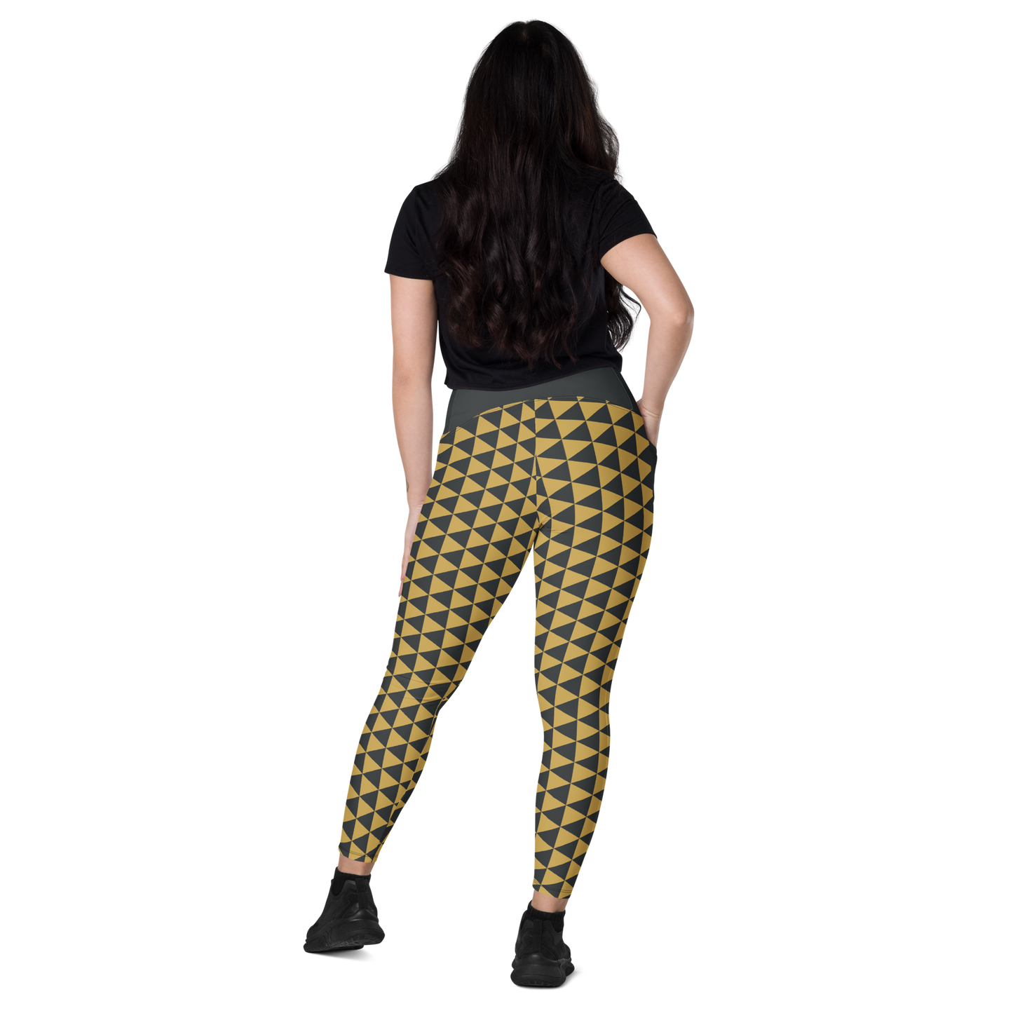 Gold Uroko Leggings with pockets - Oni Threads