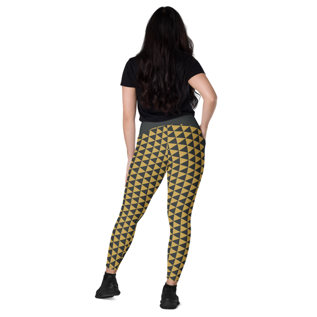 Gold Uroko Leggings with pockets