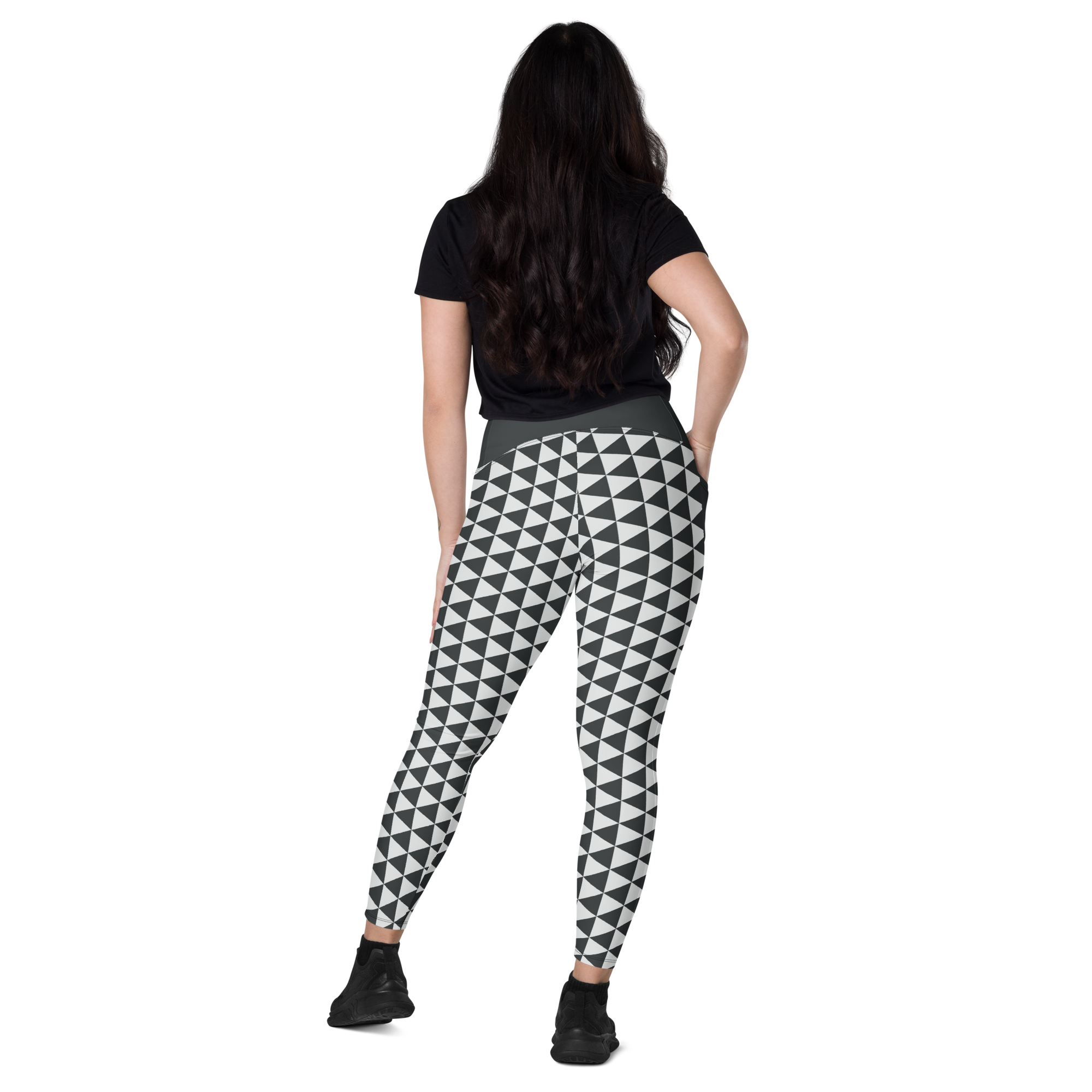 White Uroko Leggings with pockets - Oni Threads