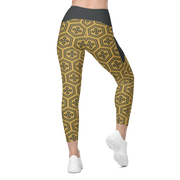 Gold Kikkou Leggings with pockets