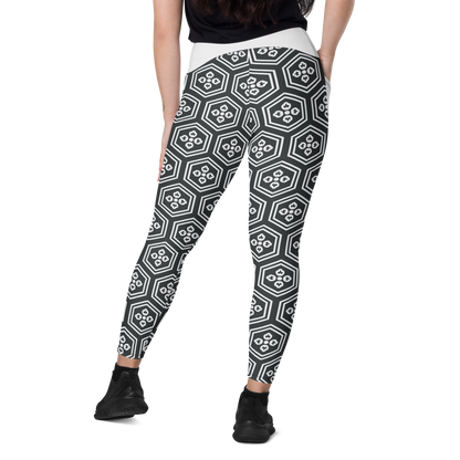 White Kikkou Leggings with pockets - Oni Threads