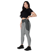 White Uroko Leggings with pockets