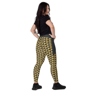 Gold Uroko Leggings with pockets