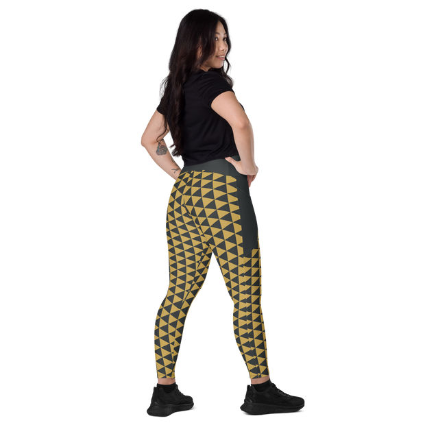 Gold Uroko Leggings with pockets