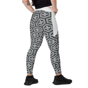 White Kikkou Leggings with pockets