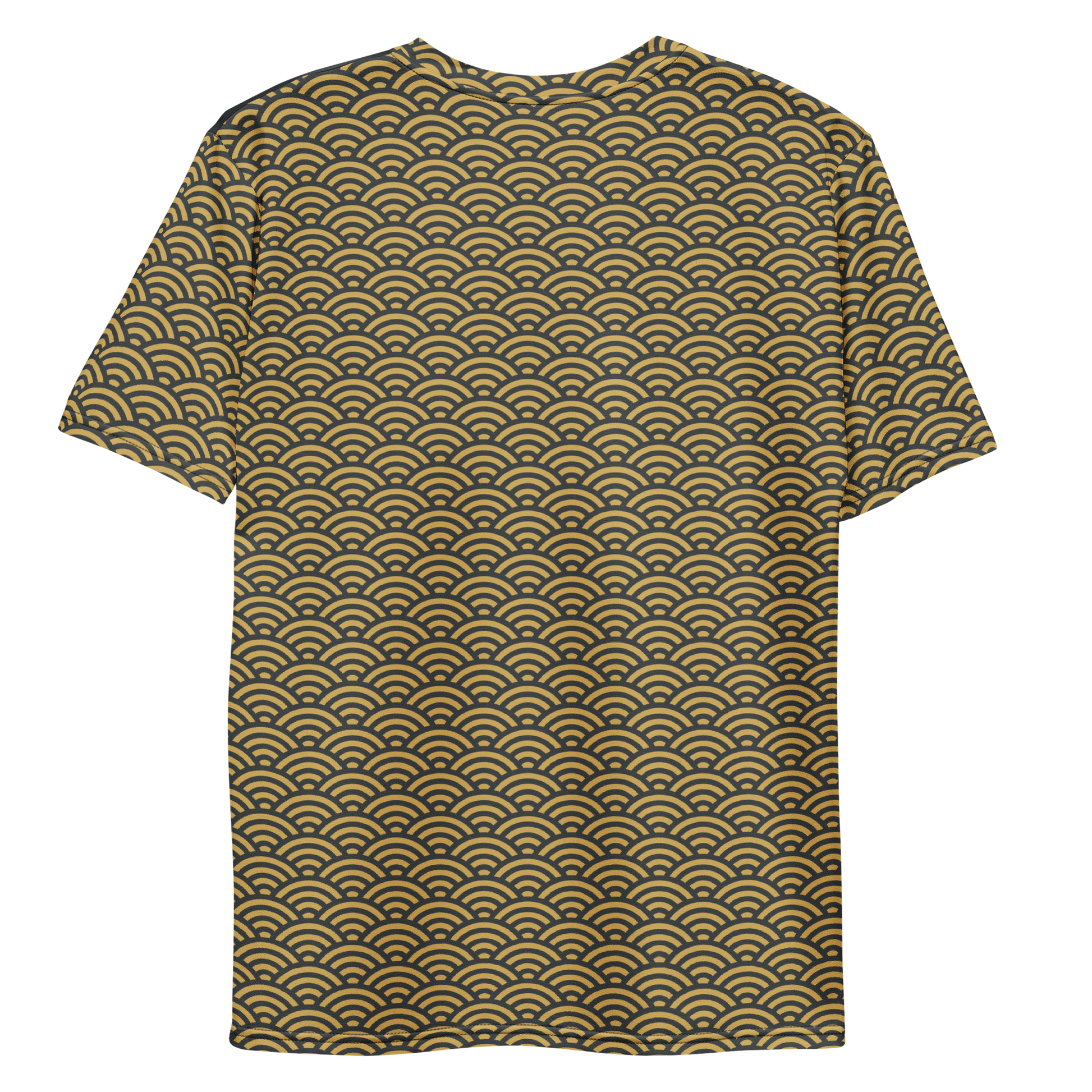 Orochi Gold Seigaiha Men's T-Shirt - Oni Threads