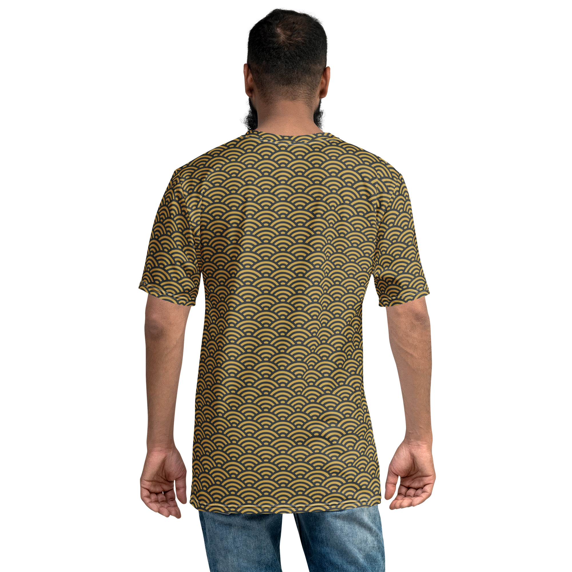 Seigaiha Samurai  Men's T-Shirt - Oni Threads