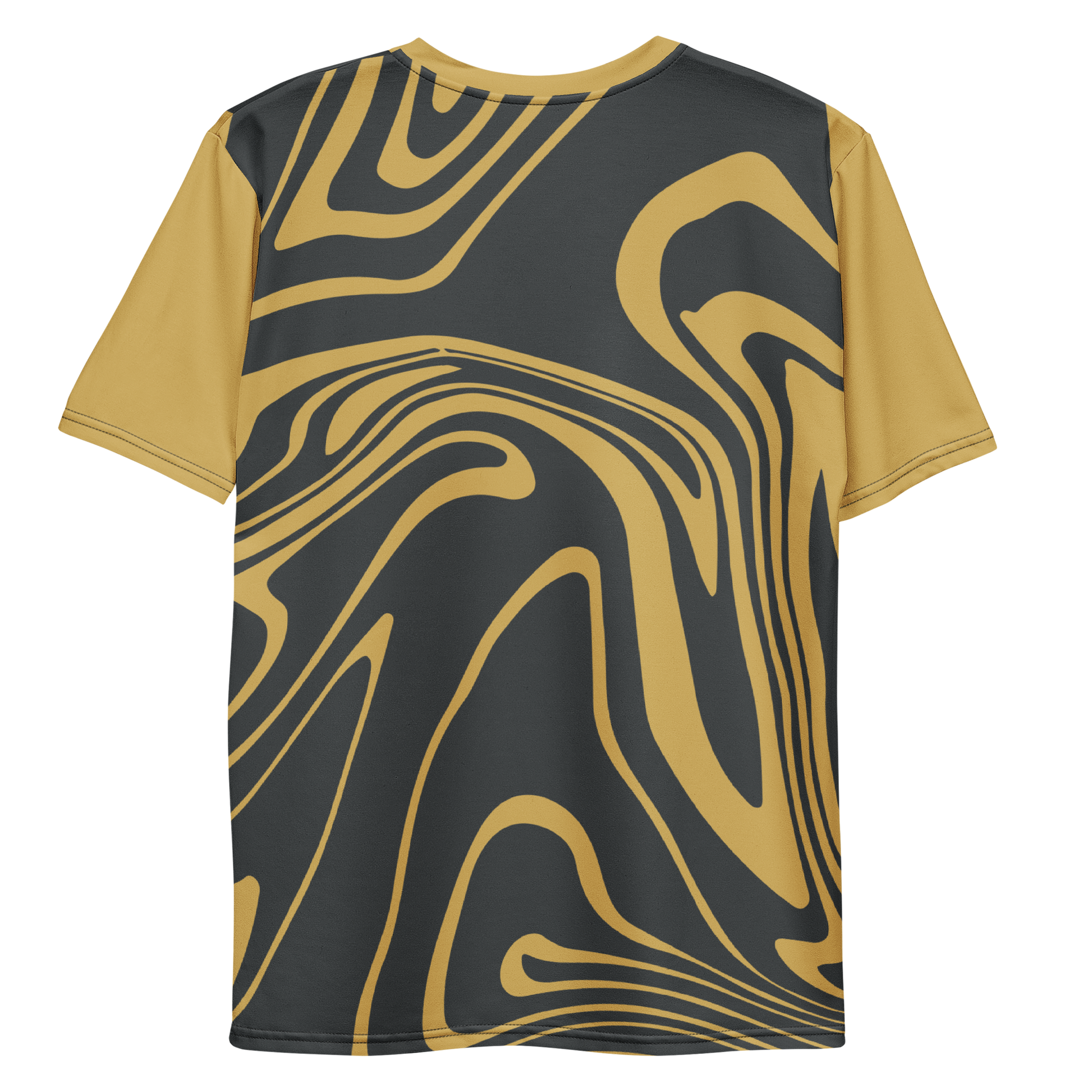 Gold Suminagashi Men's t-shirt - Oni Threads