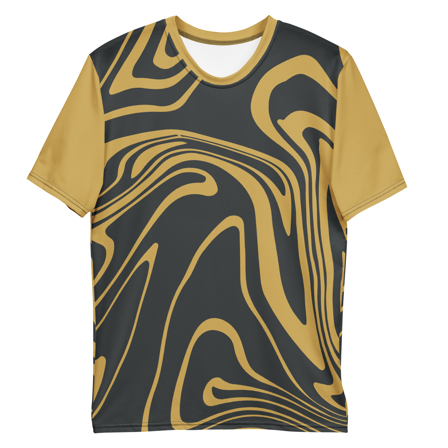 Gold Suminagashi Men's t-shirt - Oni Threads