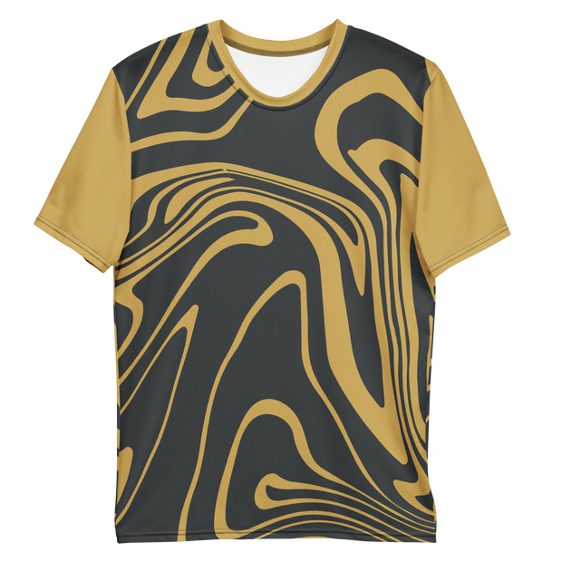 Gold Suminagashi Men's t-shirt