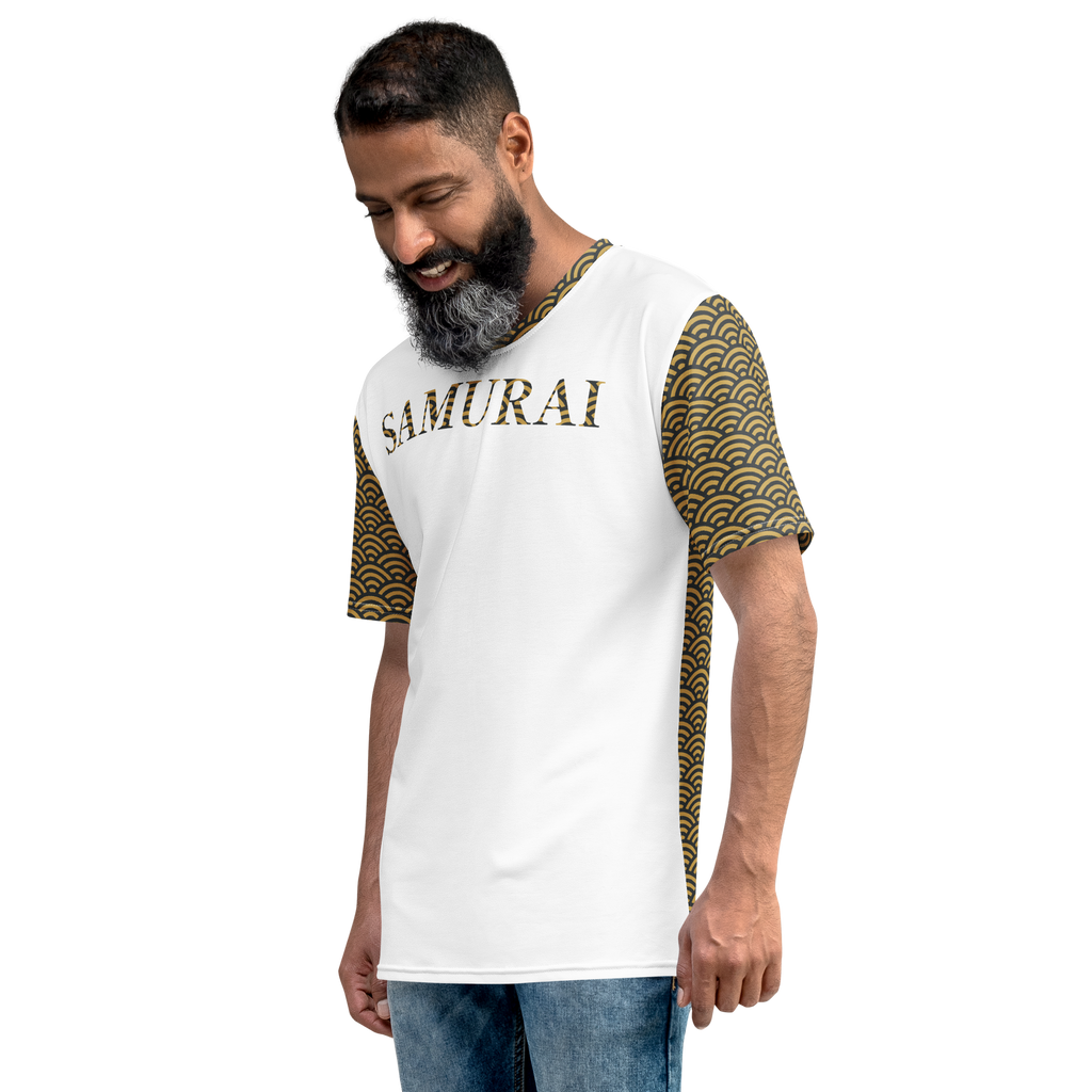 Seigaiha Samurai  Men's T-Shirt - Oni Threads