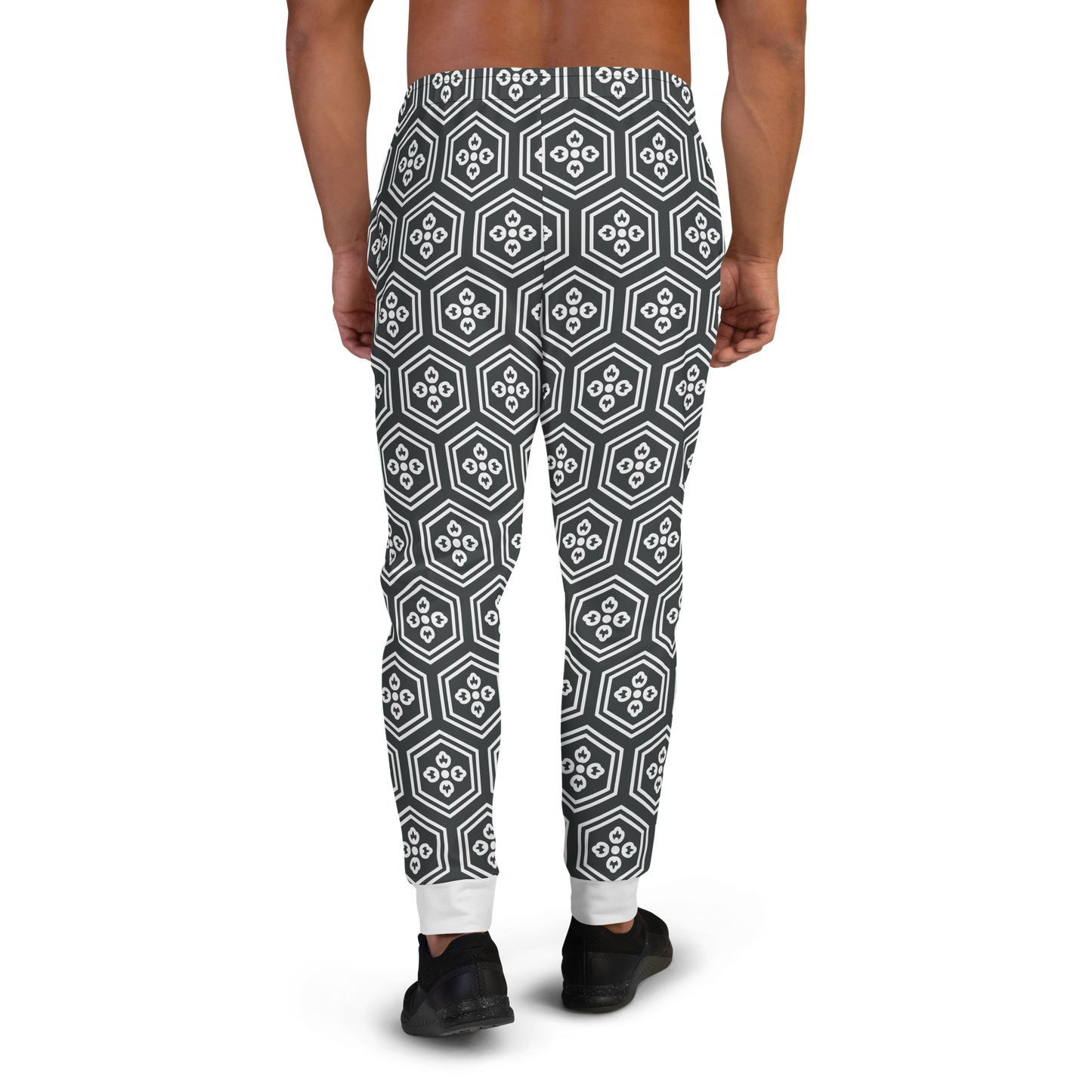 Charcoal Kikkou Men's Joggers - Oni Threads