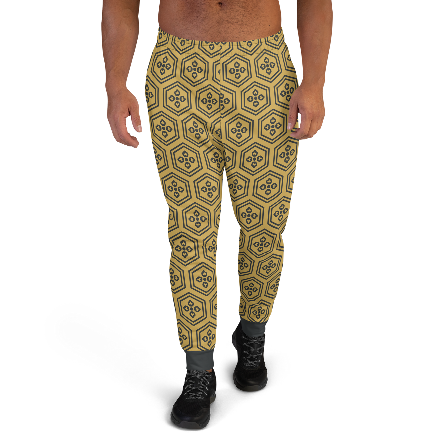 Gold Kikkou Men's Joggers - Oni Threads