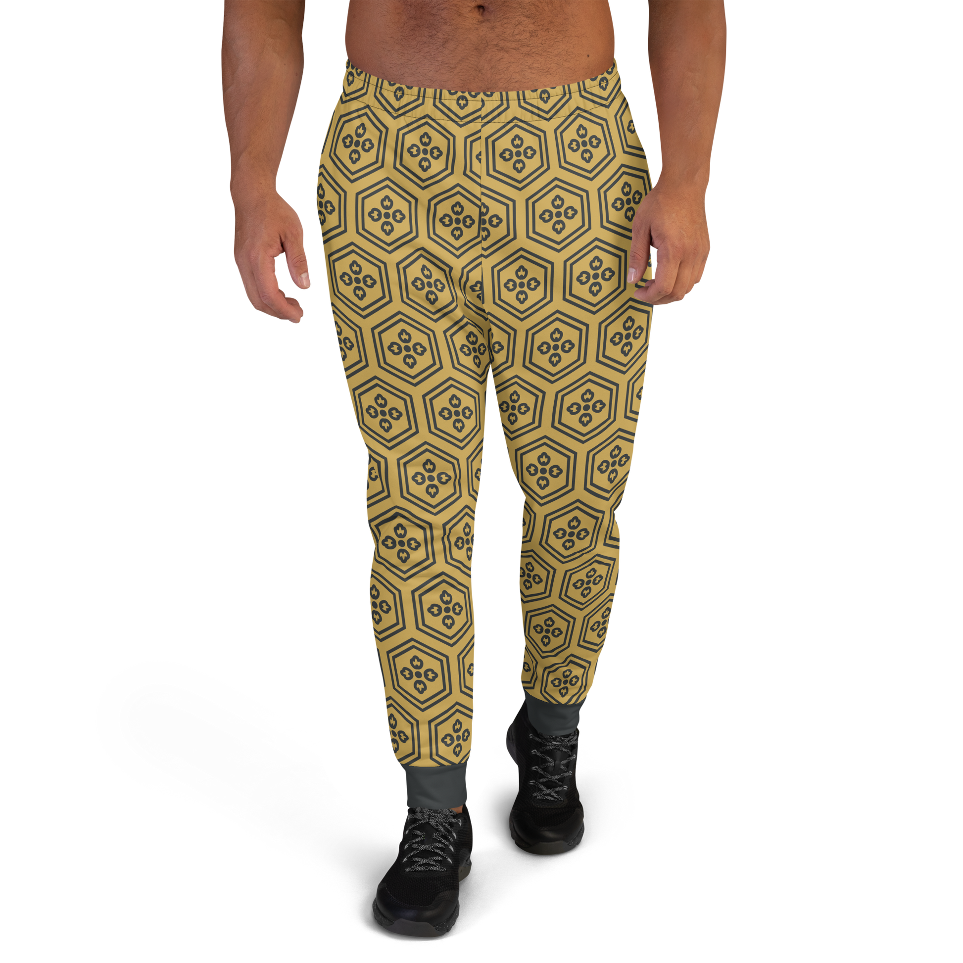 Gold Kikkou Men's Joggers - Oni Threads