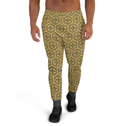 Gold Kikkou Men's Joggers - Oni Threads