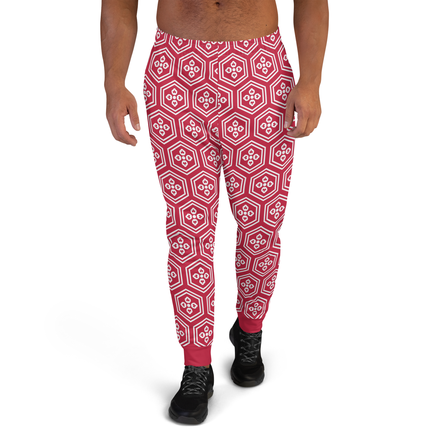 Red Kikkou Men's Joggers - Oni Threads