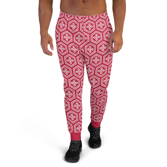 Red Kikkou Men's Joggers - Oni Threads