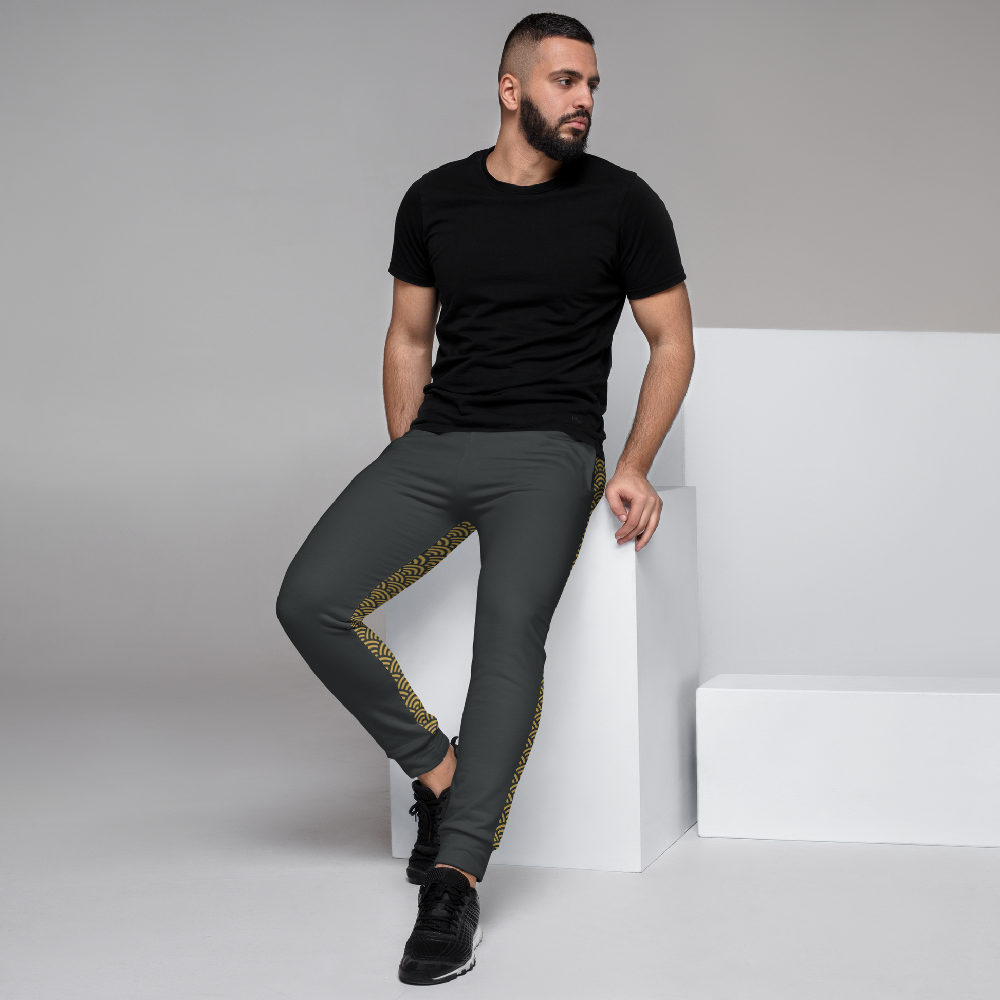 Seigaiha Half Back Men's Joggers - Oni Threads