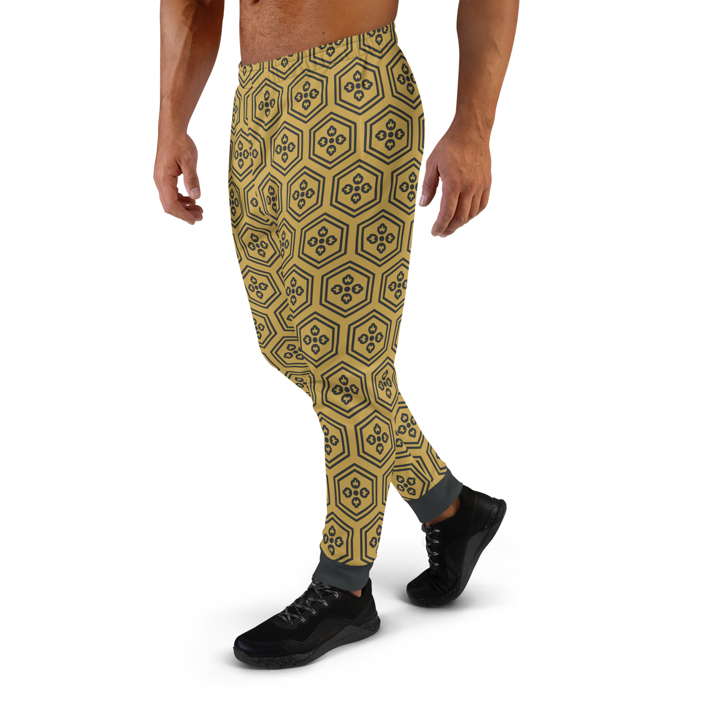 Gold Kikkou Men's Joggers - Oni Threads