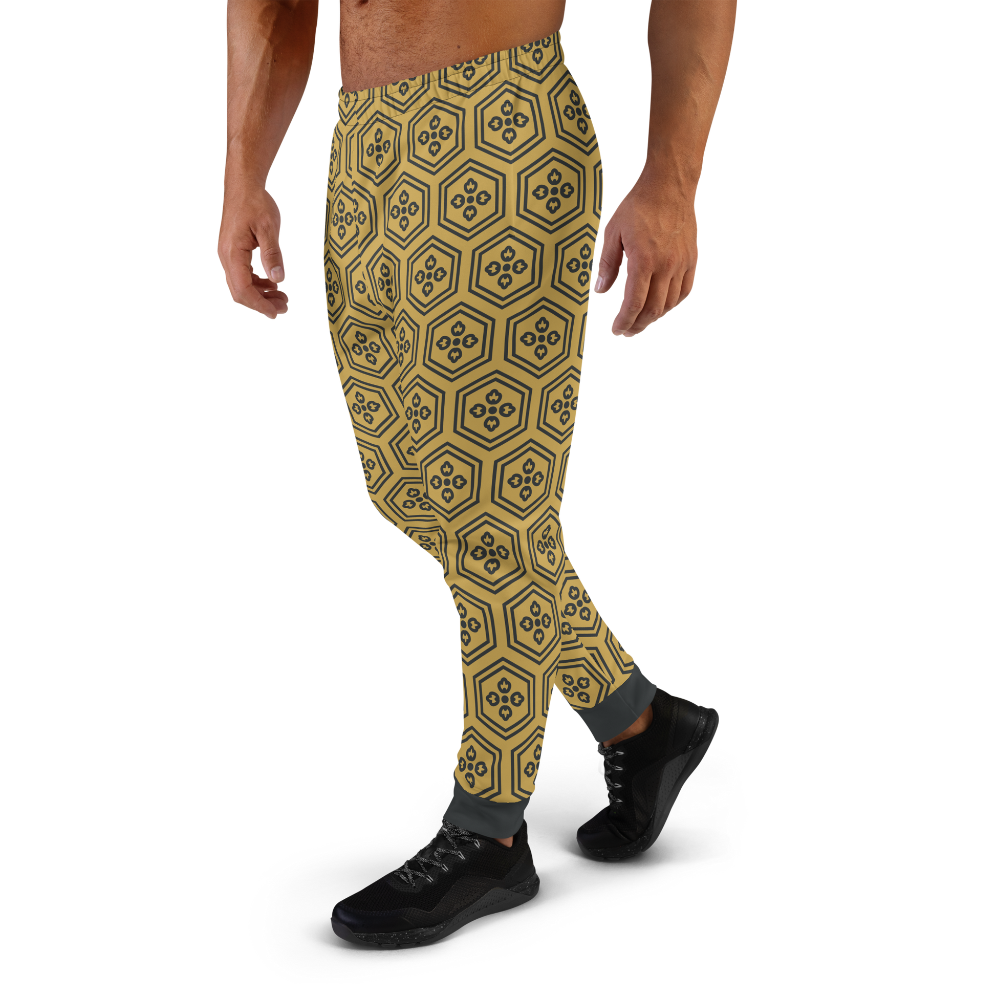 Gold Kikkou Men's Joggers - Oni Threads