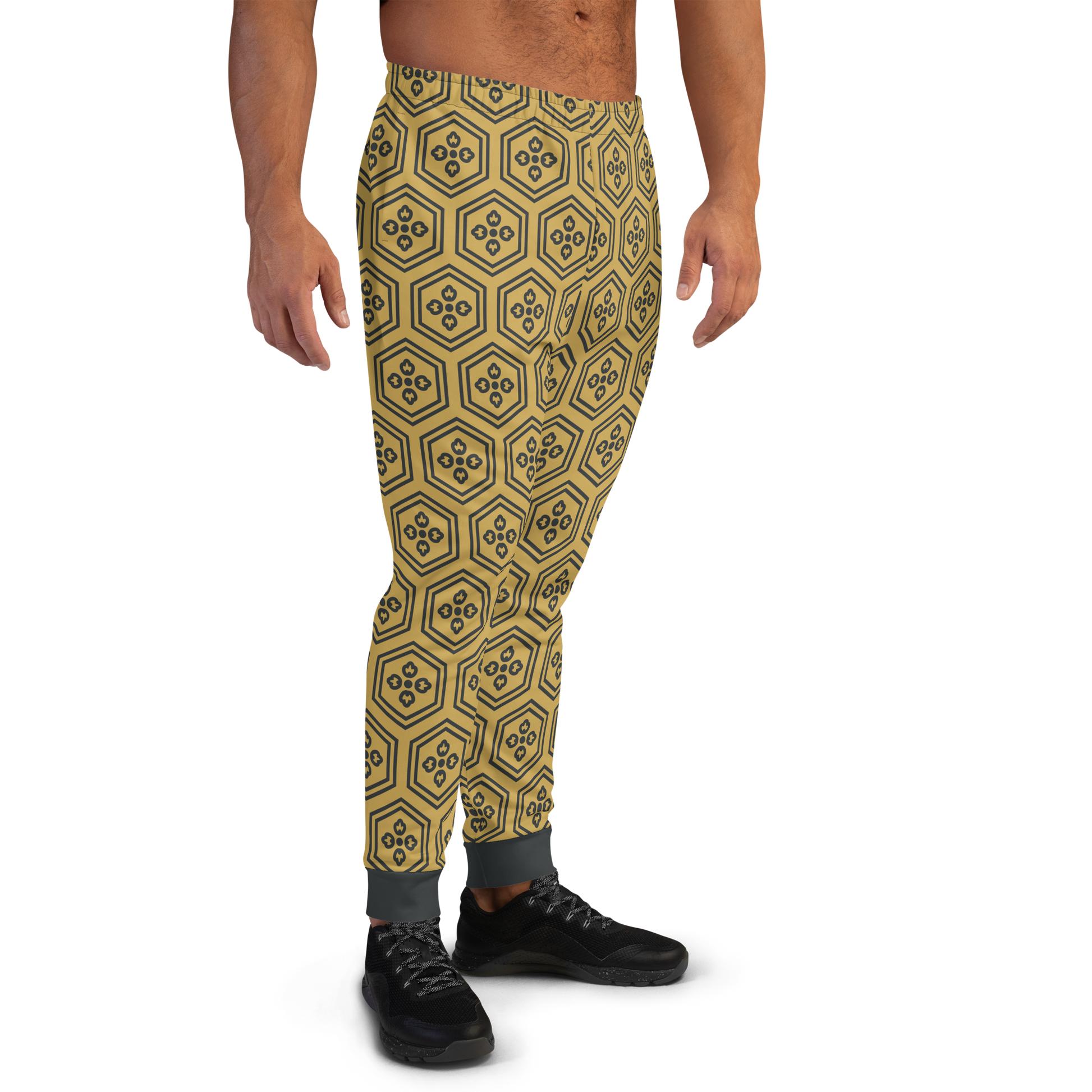 Gold Kikkou Men's Joggers - Oni Threads