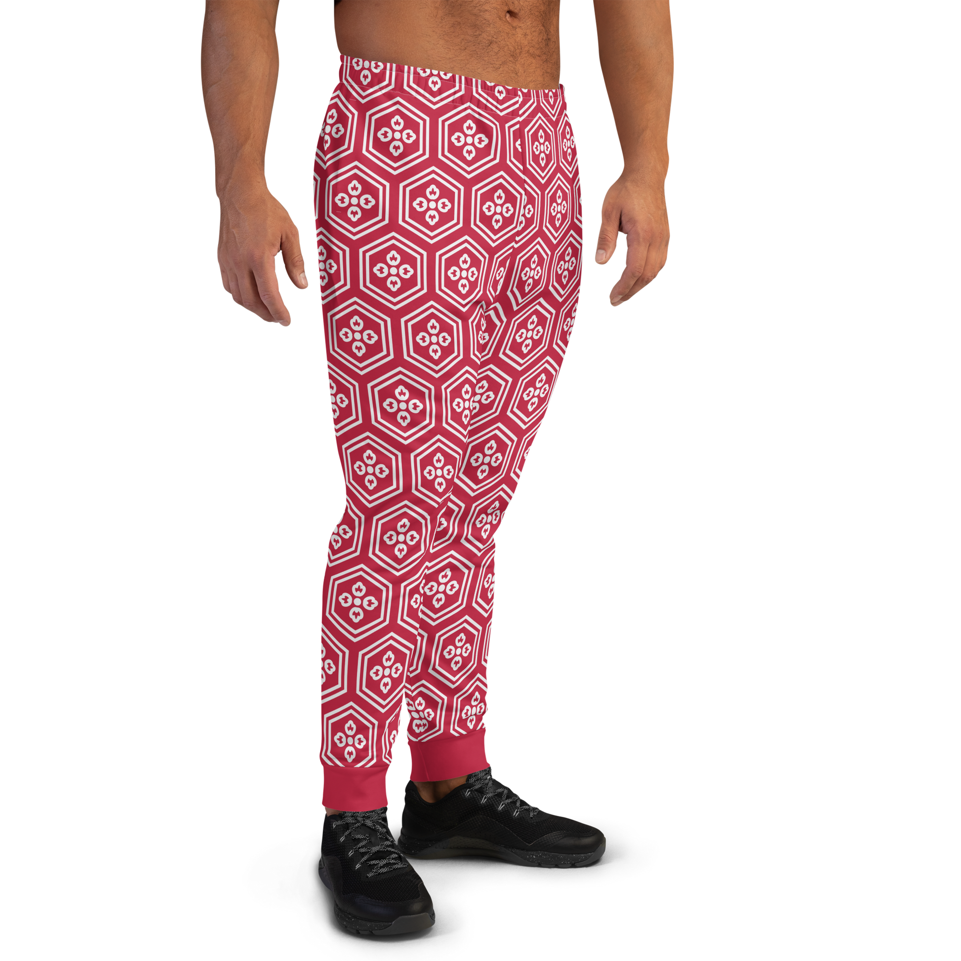 Red Kikkou Men's Joggers - Oni Threads