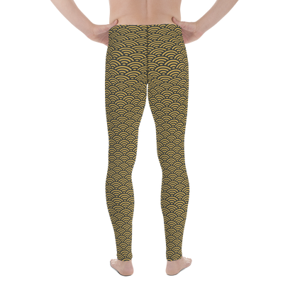 Seigaiha Men's Leggings - Oni Threads