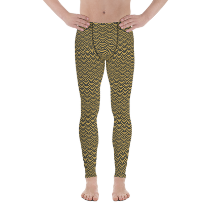 Seigaiha Men's Leggings - Oni Threads