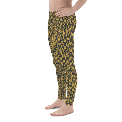 Seigaiha Men's Leggings - Oni Threads
