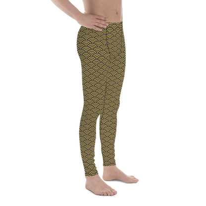 Seigaiha Men's Leggings - Oni Threads