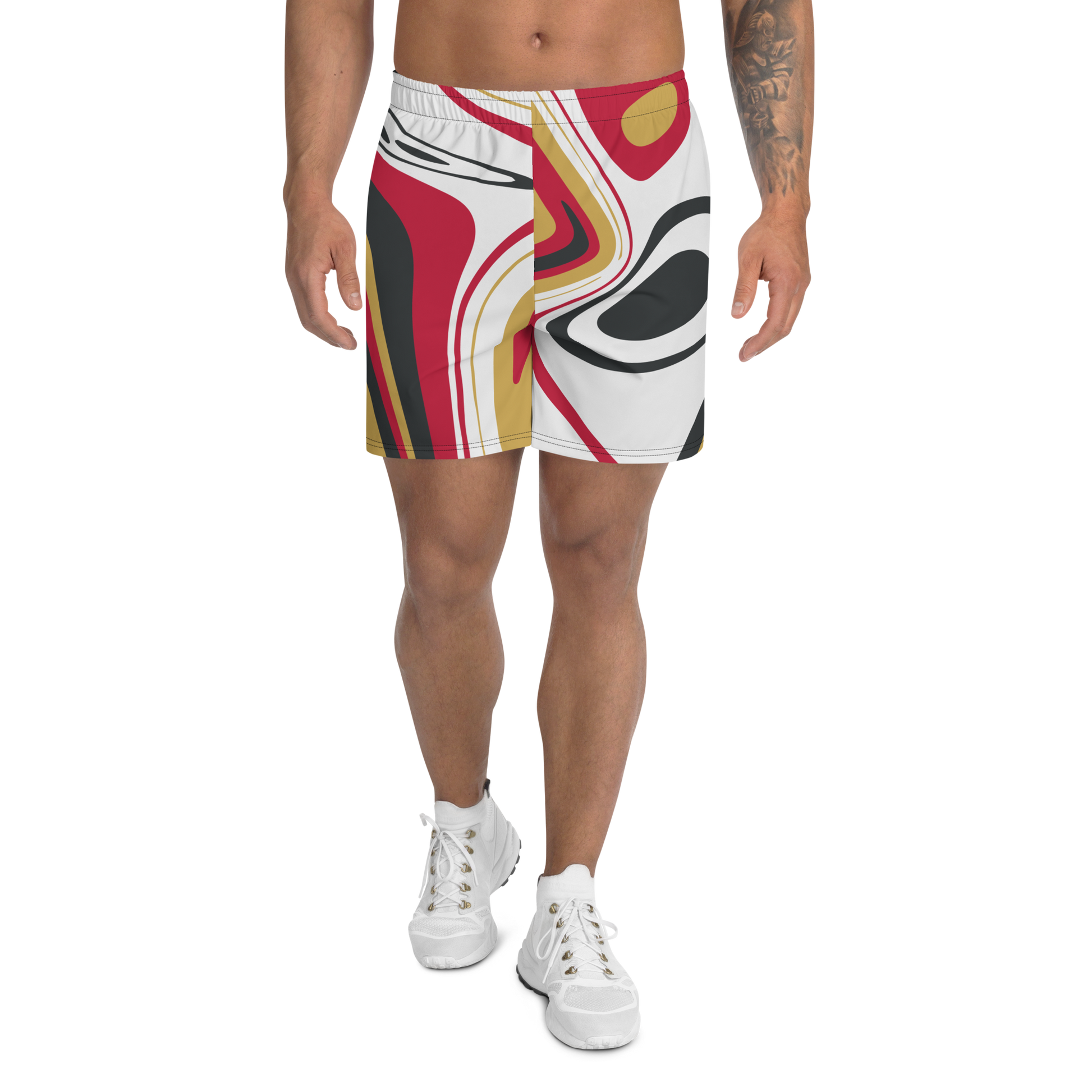 Men's Suminagashi Recycled Athletic Shorts - Oni Threads