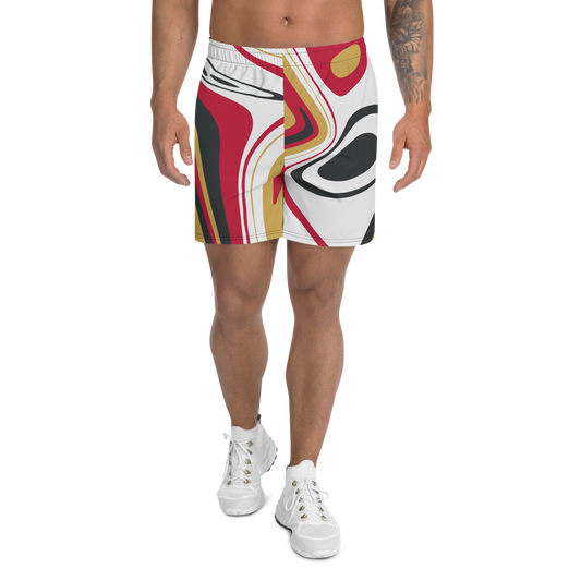 Men's Suminagashi Recycled Athletic Shorts - Oni Threads