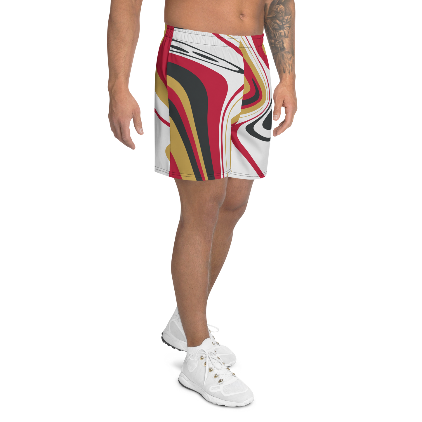 Men's Suminagashi Recycled Athletic Shorts - Oni Threads