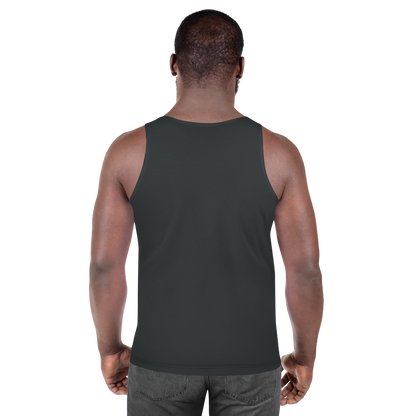 White Seigaiha Unisex Tank Top - Oni Threads