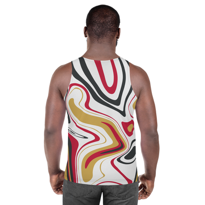 Samurai Suminagashi Unisex Tank Top - Oni Threads
