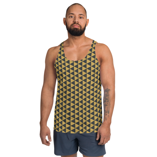 Gold Uroko Unisex Tank Top - Oni Threads