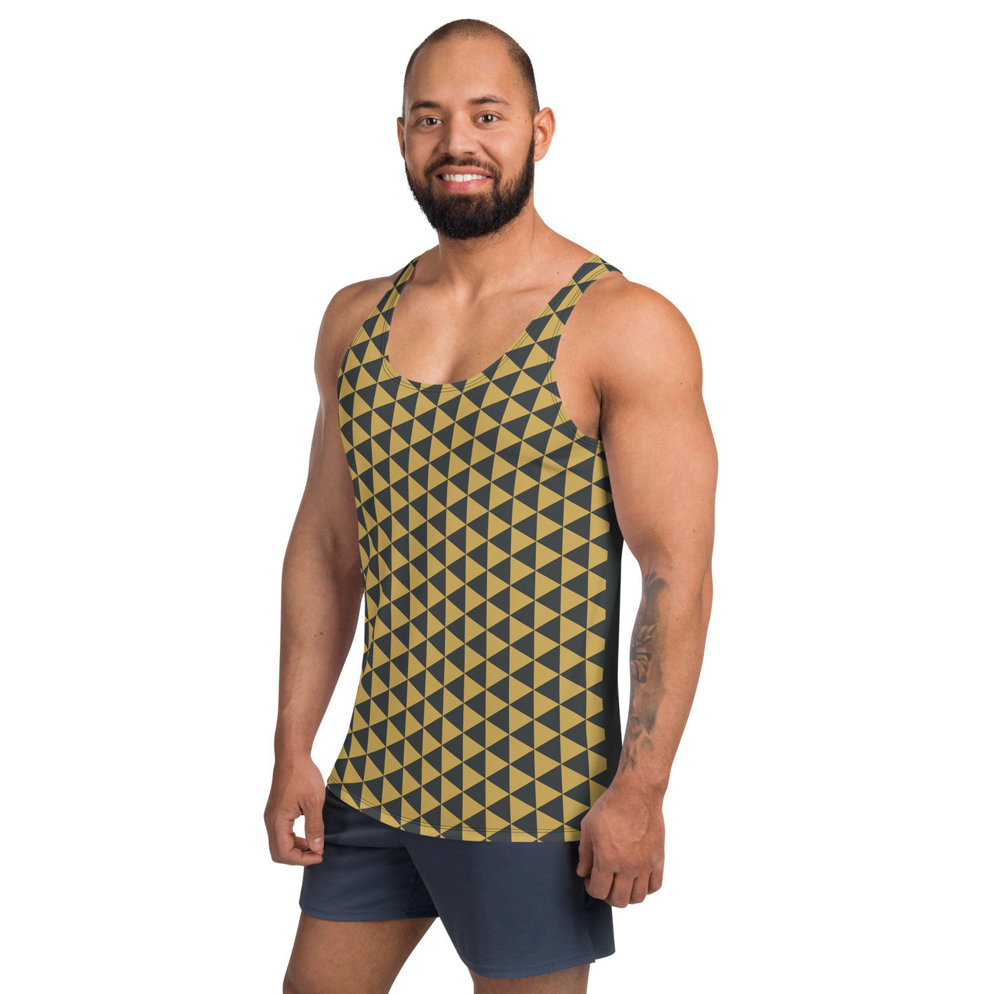 Gold Uroko Unisex Tank Top - Oni Threads