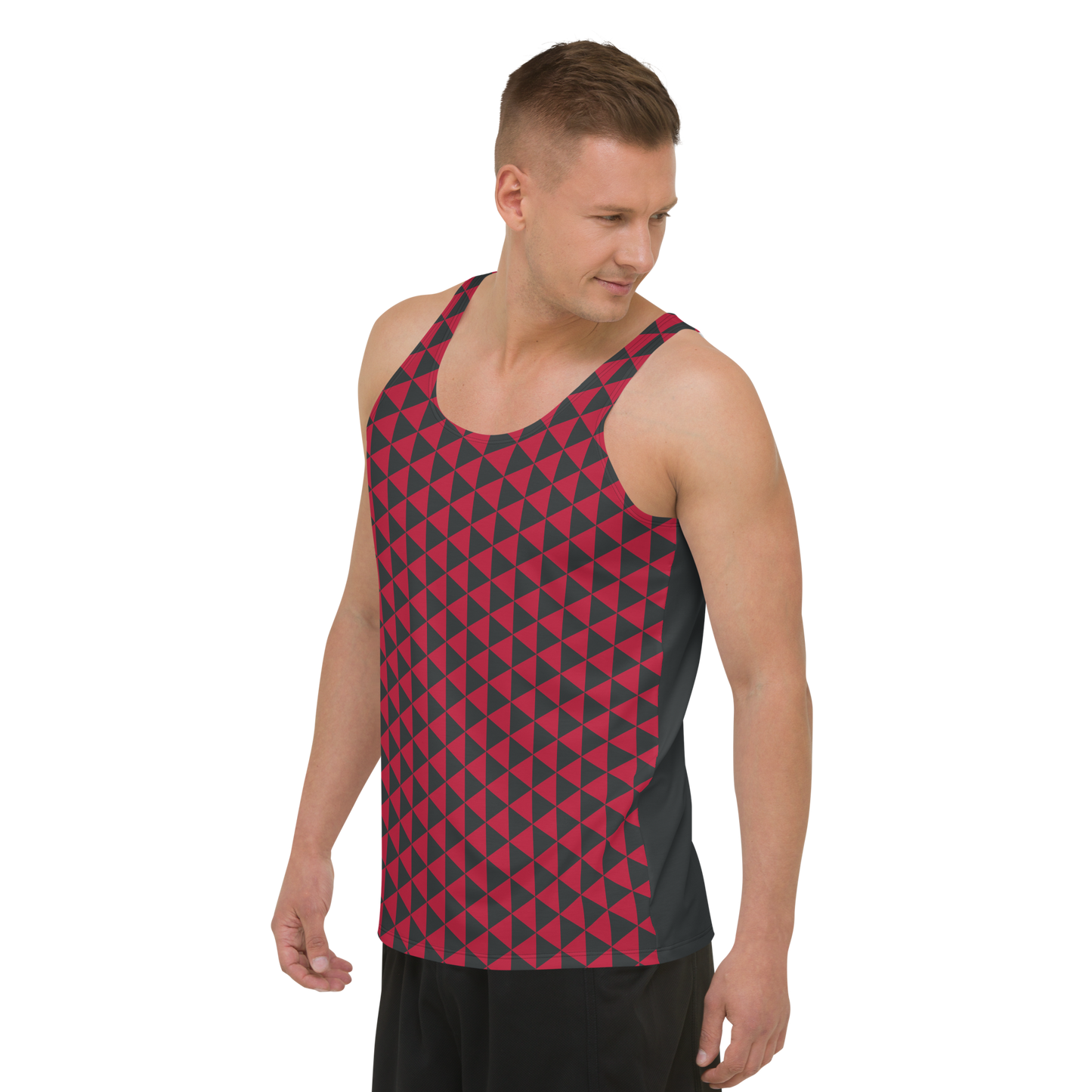 Red Uroko Unisex Tank Top - Oni Threads