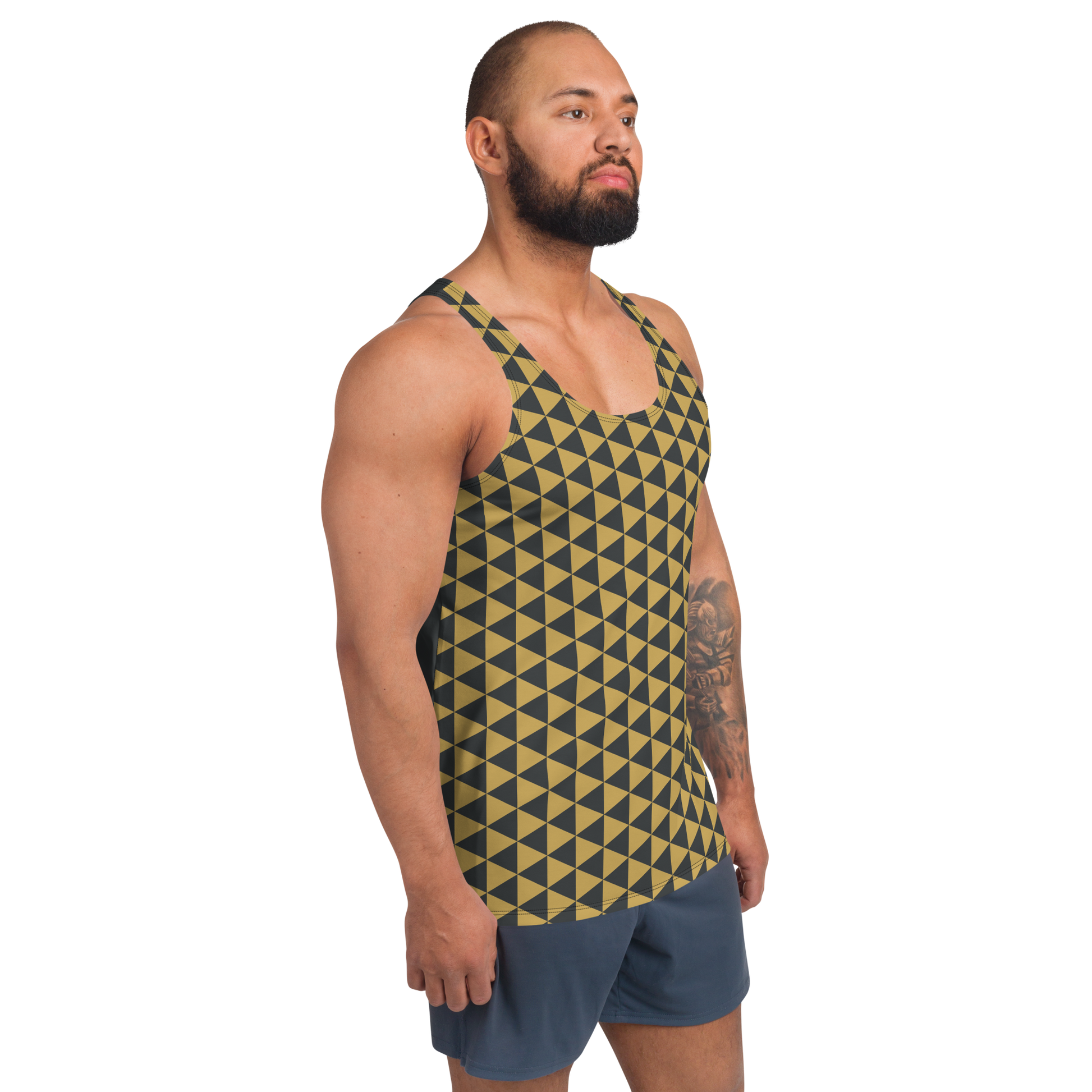 Gold Uroko Unisex Tank Top - Oni Threads