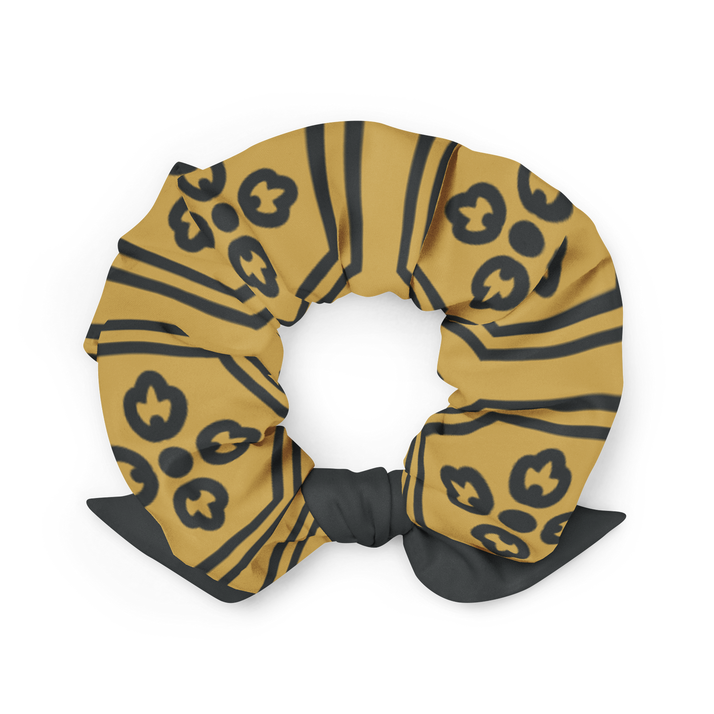 Gold Kikkou Scrunchie - Oni Threads