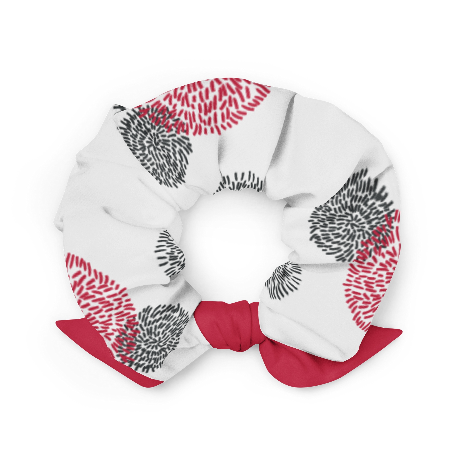 White Chrysanthemum Scrunchie - Oni Threads