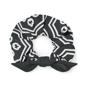 Charcoal Kikkou Scrunchie - Oni Threads