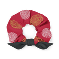 Red Chrysanthemum Scrunchie - Oni Threads