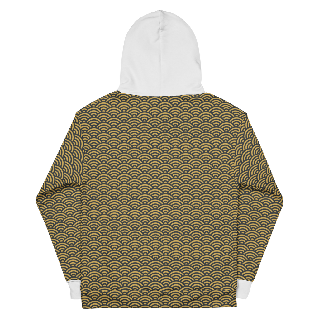 Samurai Seigaiha Hoodie - Oni Threads
