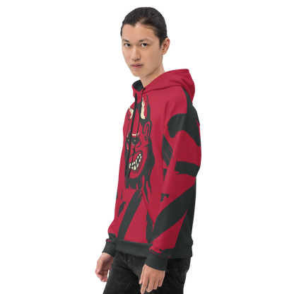 Japanese Demon Oni Mask Unisex Hoodie - Oni Threads