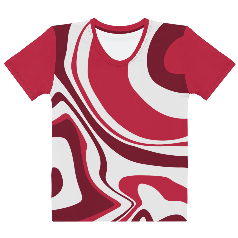 Red Suminagashi Women's T-shirt