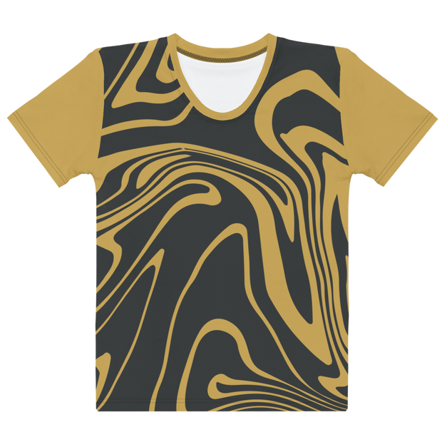 Gold Suminagashi Women's T-shirt