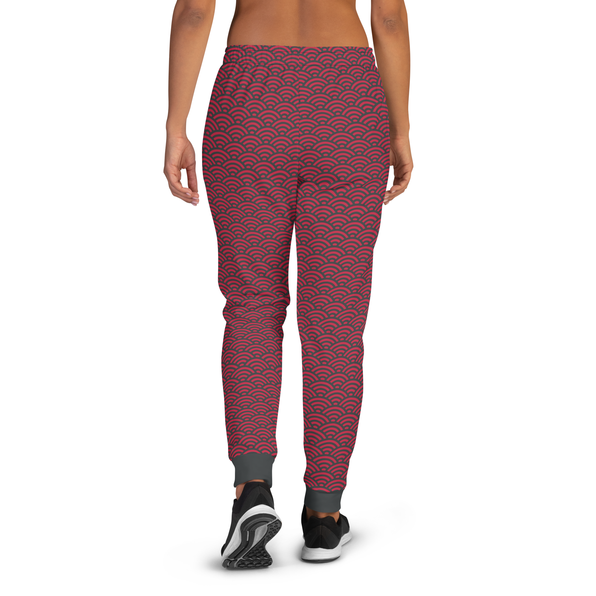 Red Seigaiha Women's Joggers
