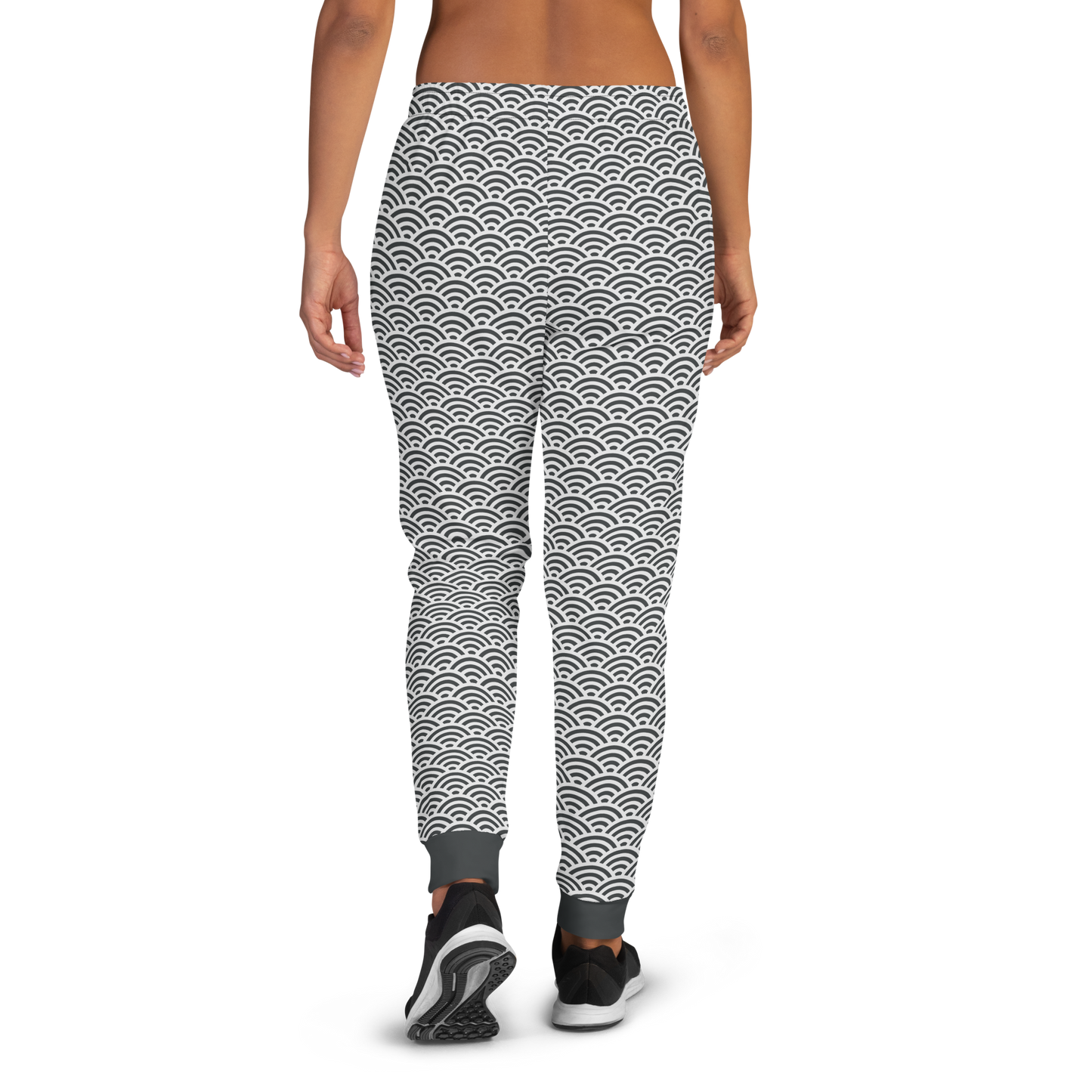 White Seigaiha Women's Joggers - Oni Threads