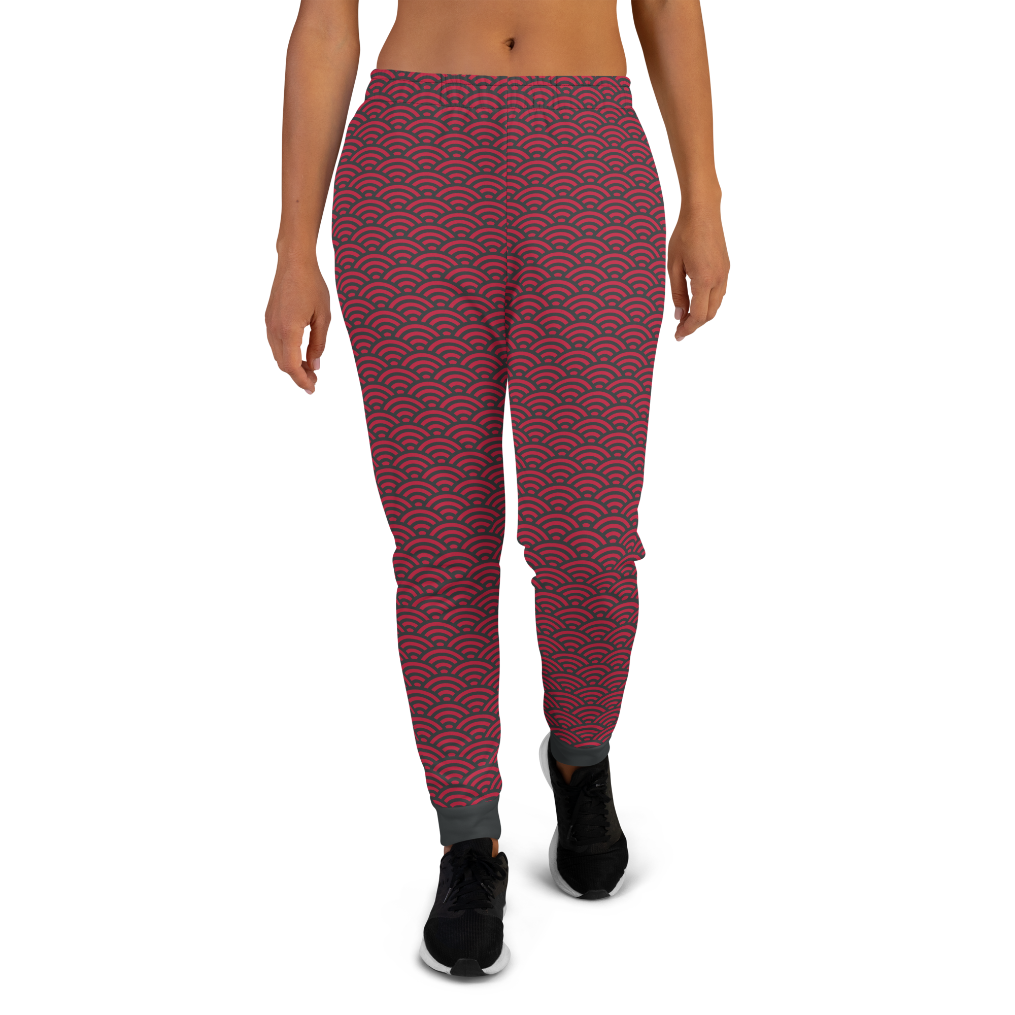 Red Seigaiha Women's Joggers